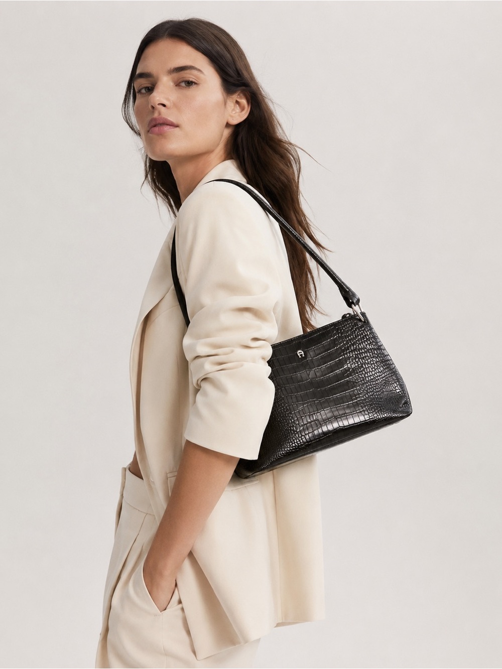 Aigner Leather Black Purse